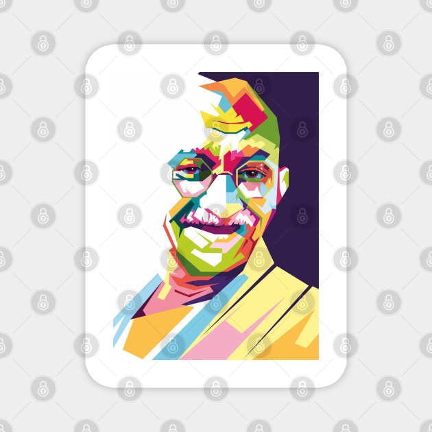 Mahatma Gandhi Magnet by erikhermawann22