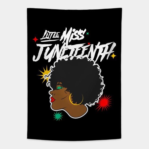 Little Miss Juneteenth Tapestry by Etopix