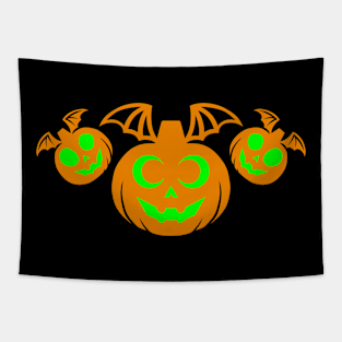 Vampire Pumpkin Flock Tapestry