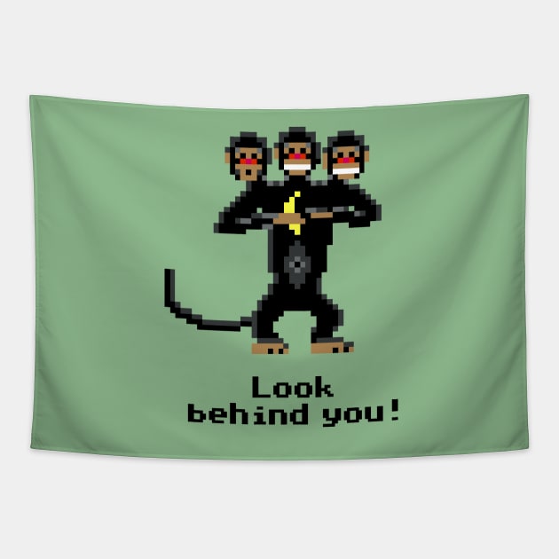 Three-Headed Monkey Tapestry by krovs