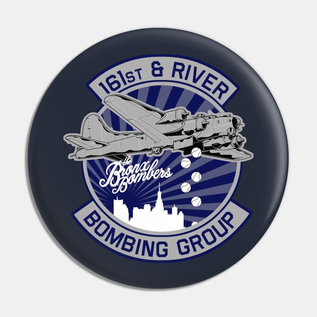 Bronx Bombers Patch Pin by PopCultureShirts