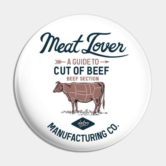 Meat Lover Pin by dotdotdotstudio