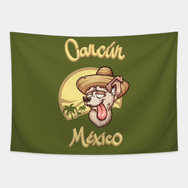 Chihuahua with sombrero Tapestry by memoangeles