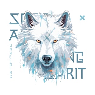 White nordic wolf T-Shirt