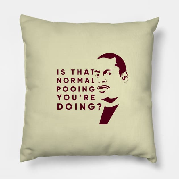 Is that normal pooing you're doing? Pillow by BobbyShaftoe