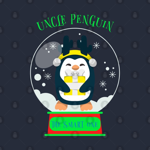 Matching Family Christmas, Smart Uncle Penguin by Feminist Foodie