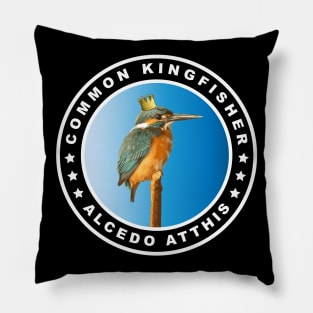 Hungry Common Kingfisher (Alcedo Atthis) Bird Pillow