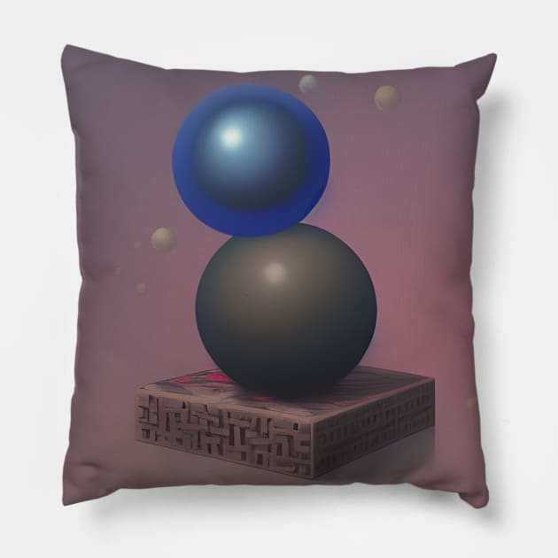 Minimal bubbles on a box Pillow by Spaidox