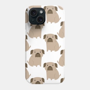 Brown Pug Phone Case