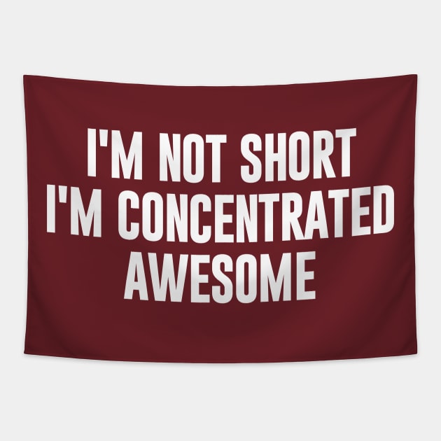 I'm Not Short I'm  Concentrated Awesome Tapestry by NomiCrafts