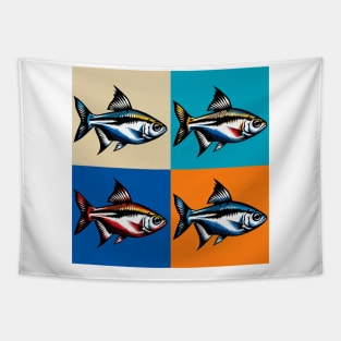 Silvertip Tetra - Cool Tropical Fish Tapestry