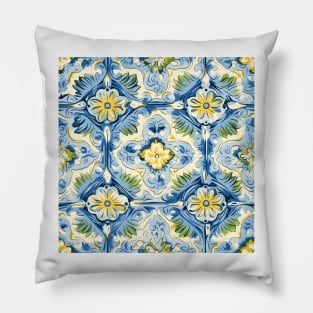 Italian Majolica Tile 21 Pillow