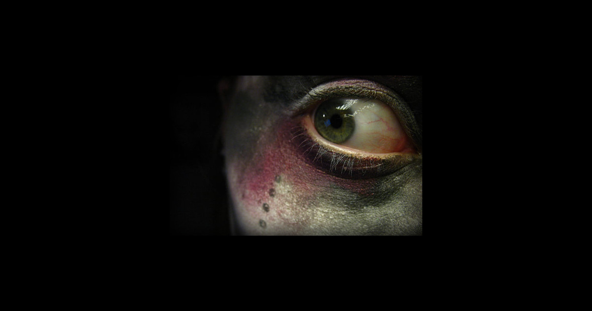 creepy eye Eye Sticker TeePublic