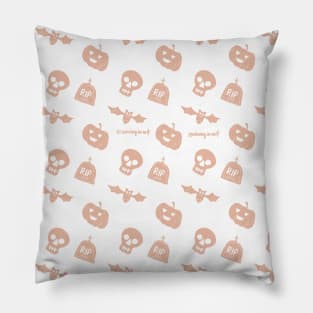 Halloween Party Kawaii Style Pattern Pillow