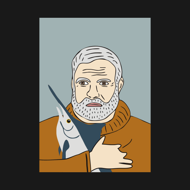 Ernest Hemingway by grekhov