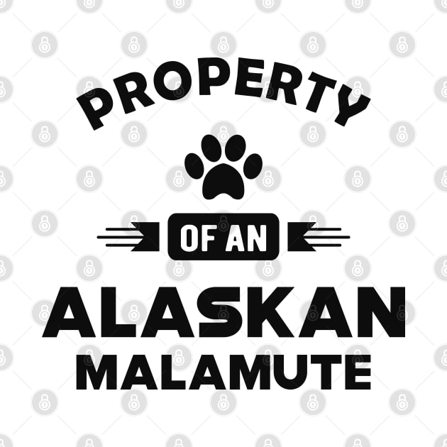 Alaskan Malamute - Property of an alaskan malamute by KC Happy Shop