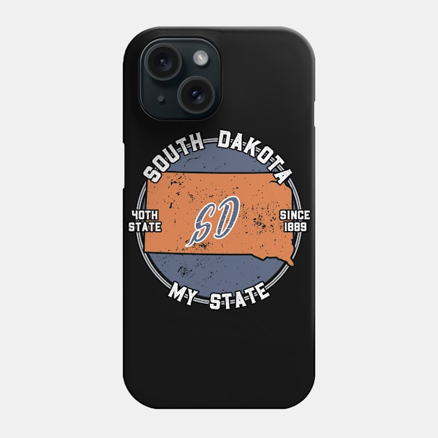 South Dakota My State Patriot State Tourist Gift Phone Case by atomguy