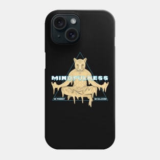 meditation cougar Phone Case