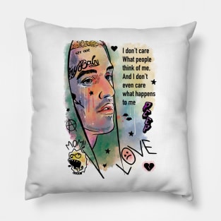 Lil peep quote Pillow