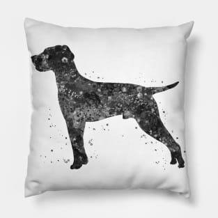 hungarian vizsla dog black and white Pillow