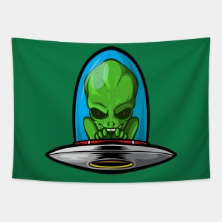 alien in space ship Tapestry