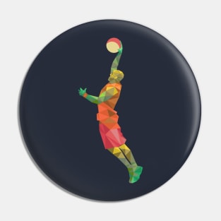 Polygon Basketball Super Dunk Pin