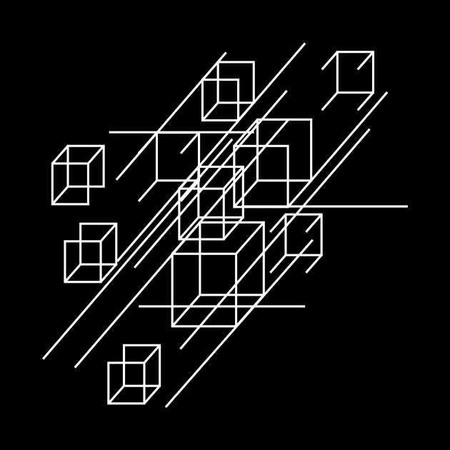 geometric opart squares composition by lkn