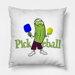 Pickle man with pickleball Pillow