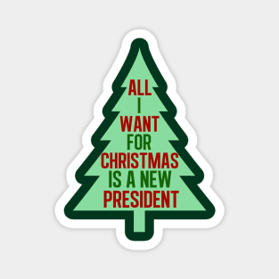 Funny Anti Trump Christmas Magnet