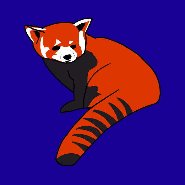 Minimum Effort Red Panda by AMCArts