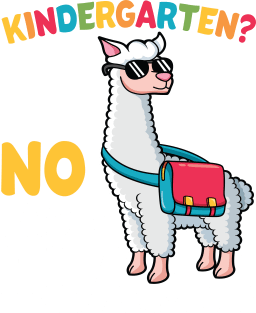 Kindergarten No Prob Llama Alpaca Funny Back To School Gift Magnet