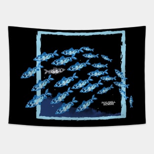 Go Your Own Way Fish by Pickleball ARTwear Tapestry