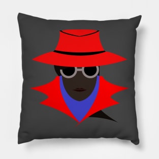 Lady Red (afro): A Cybersecurity Design Pillow