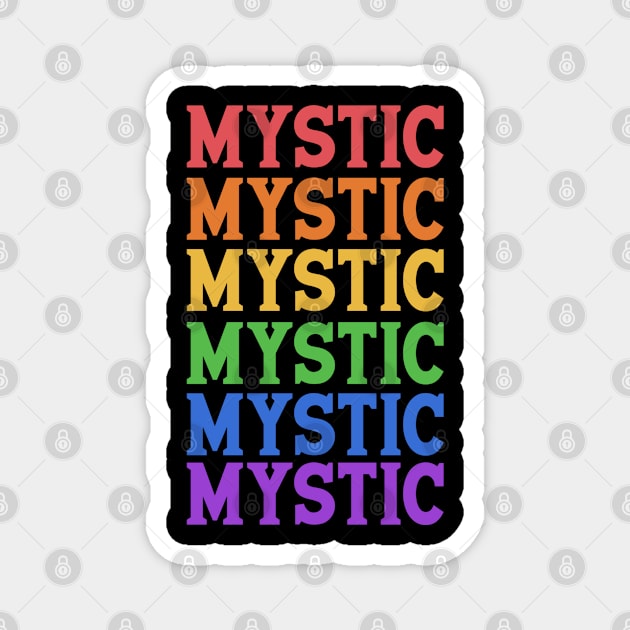 USA MYSTIC CITY Magnet by OlkiaArt