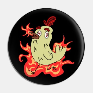 Cooper the Fire Breathing Chick Pin