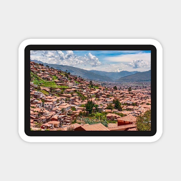 Ausangate Mountain from Cusco Peru Magnet by bulljup