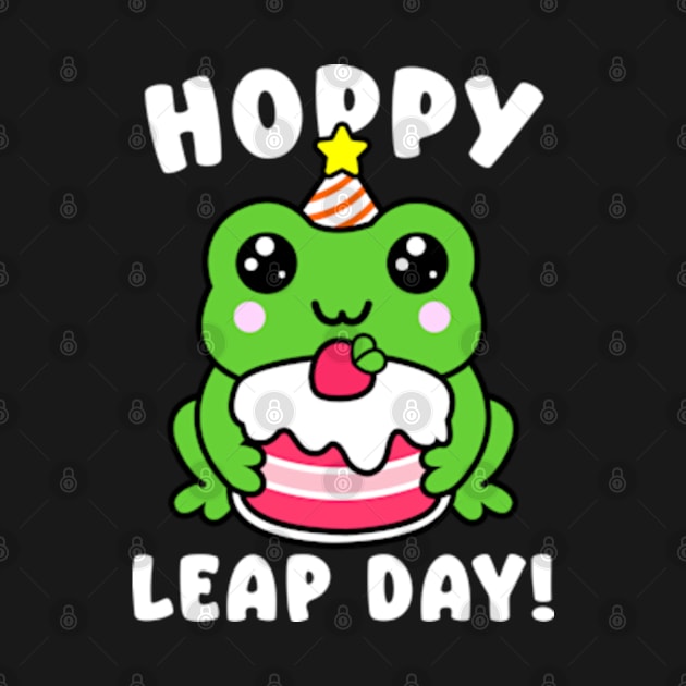 Funny Frog Lover Hoppy Leap Day February 29 Birthday by Emma Creation