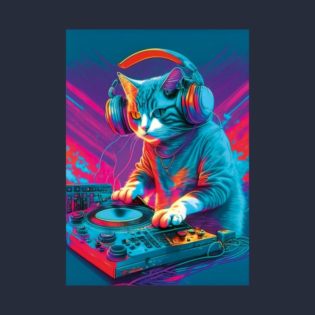 DJ Cat party by HarlinDesign