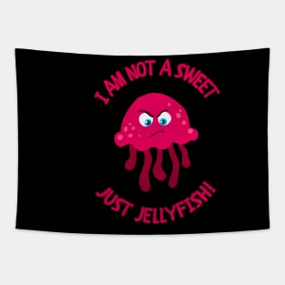 Am I Not A Sweet Jellyfish? Mauve Stinger Jellyfish Design Gift Ideas Evergreen Tapestry