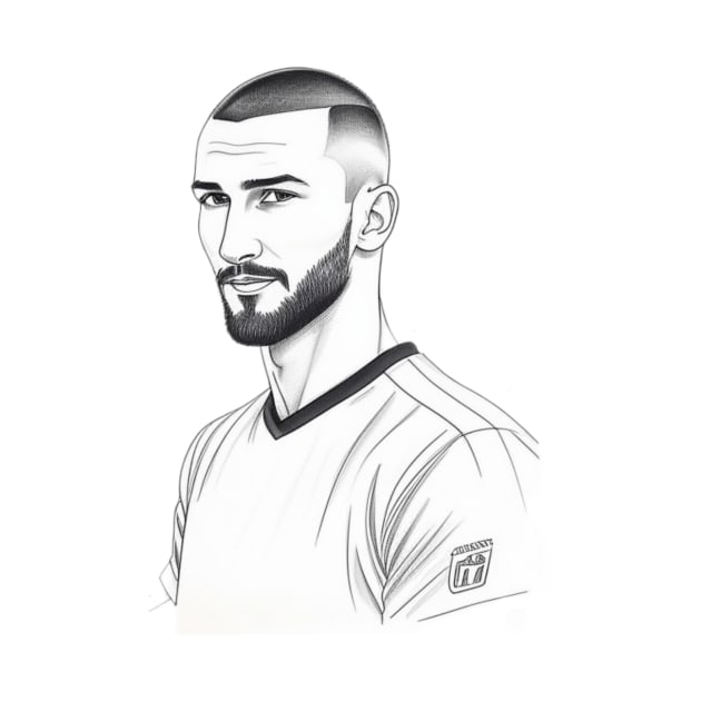 Karim benzema by  art white