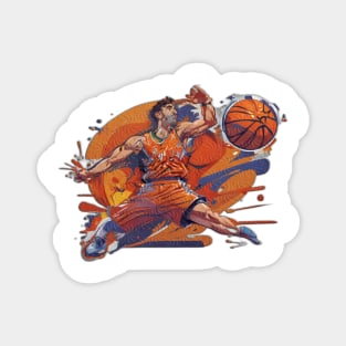 Basketball player shooting Magnet