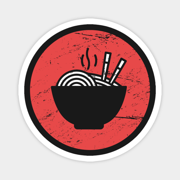 Retro Japanese Ramen Icon Magnet by MeatMan