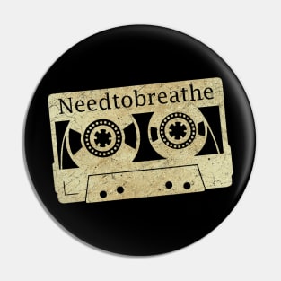cassette tape vintage Needtobreathe, ElaCuteOfficeGirl Pin