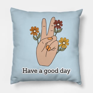 Just A Girl Who Love Flower And Hippie Style Pillow