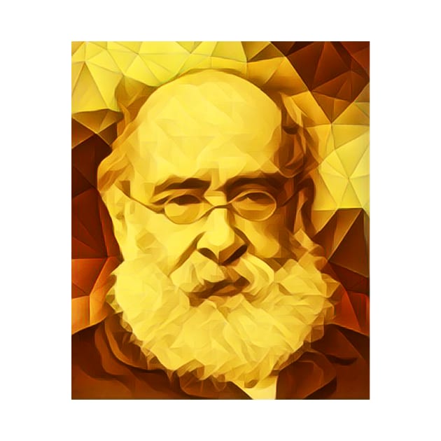 Anthony Trollope Portrait | Anthony Trollope Golden Artwork 15 by JustLit