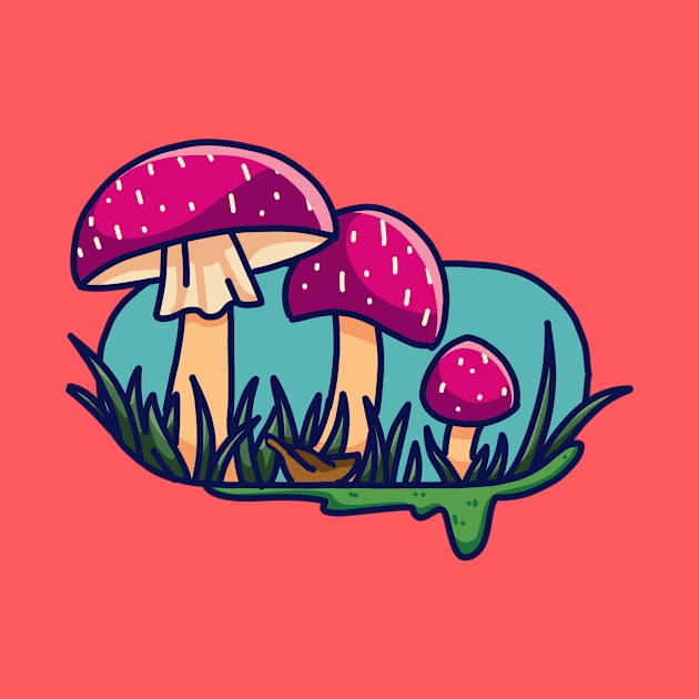 Mushrooms by Reivennant