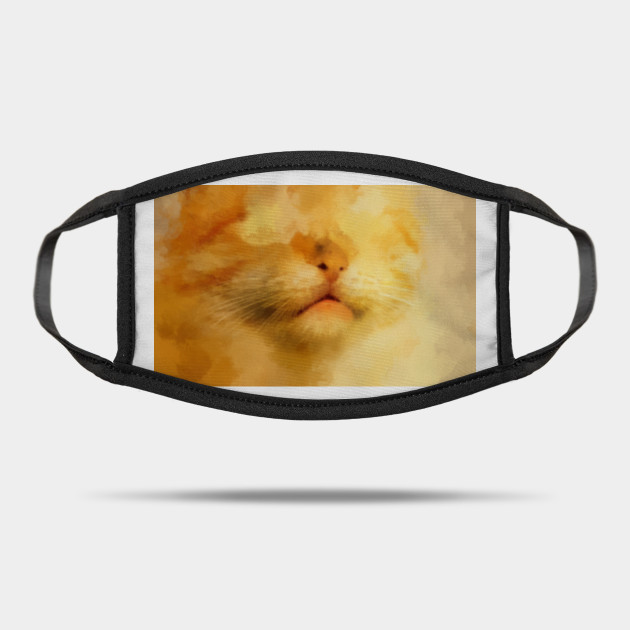 Ginger Cat Face Mask Cat Mask Mask Teepublic Uk