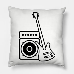 Bassguitar and Amp Pillow