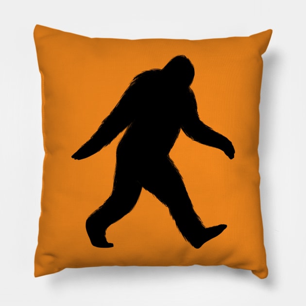 Bigfoot Pillow by Coffee Squirrel