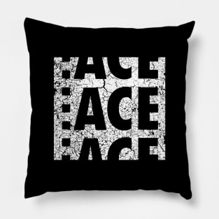 ACE Classic Distressed White (Large Print) Pillow